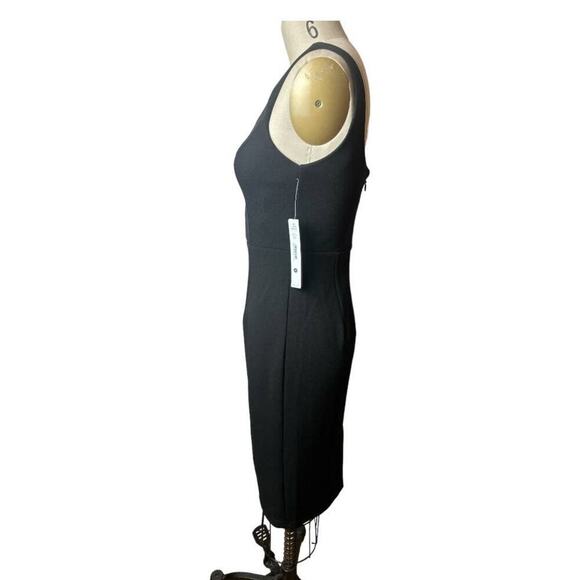Aqua Black Sleeveless Plunge Neckline Dress Women's Size S NWT - Picture 2 of 4